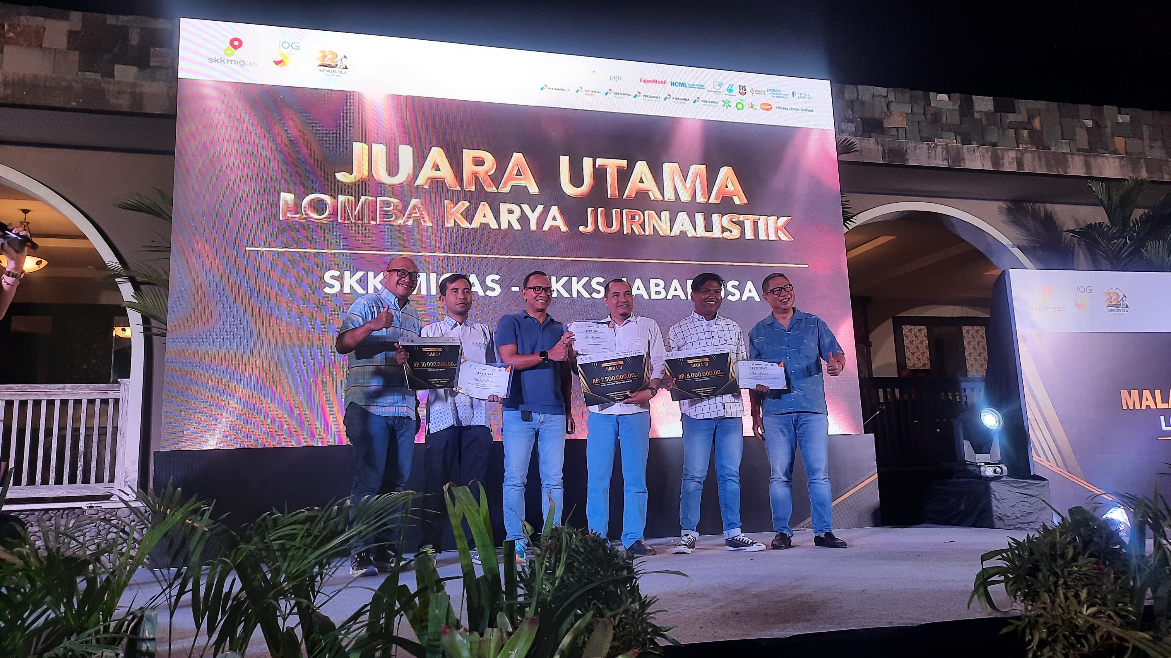 Karya Pemred bB dan bT Diakui di Lomba Karya Jurnalistik SKK Migas-KKKS Jabanusa