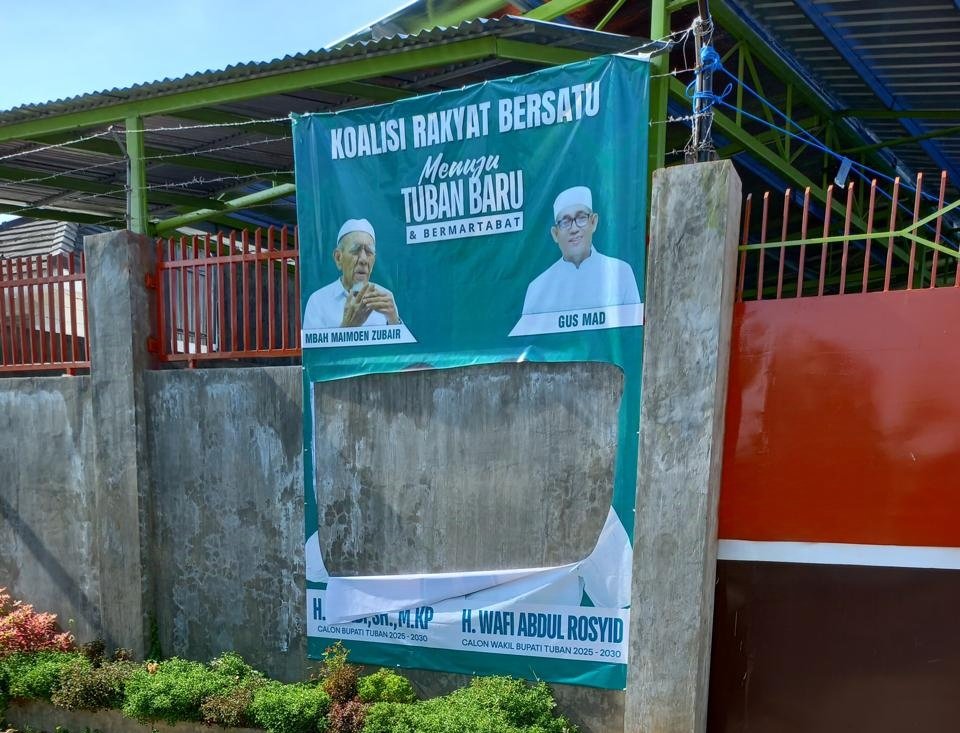 Tensi Pilbup Tuban 2024 Memanas, APK Paslon 01 di Tiga Kecamatan Dirusak Orang Tak Dikenal