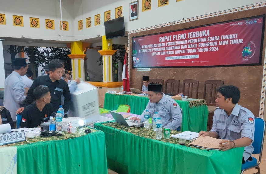 Rekapitulasi Suara Pemilu Tuban Tingkat Kecamatan Ditarget Selesai 1 Desember