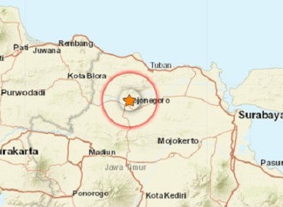 Gempa Berkekuatan 2,7 Guncang Bojonegoro