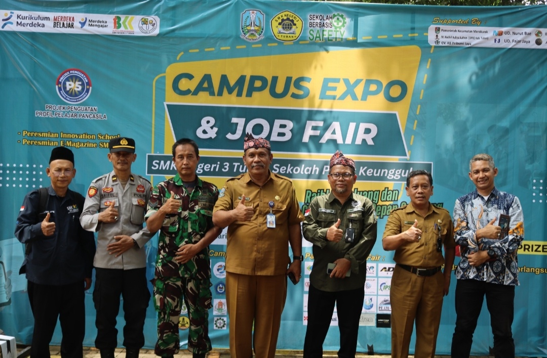 Sukses Gelar Expo Kampus dan Job Fair 2025, SMKN 3 Tuban Luncurkan e-magazine dan Innovation School