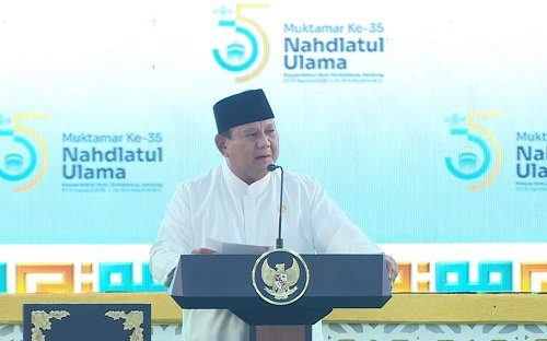 Buka Muktamar NU ke-35 di Jombang, Prabowo: Saya...