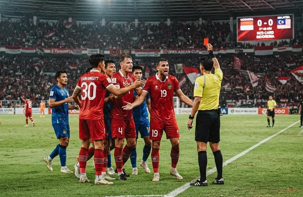 Gol Dianulir, 10 Pemain Indonesia Tahan Malaysia 0-0...