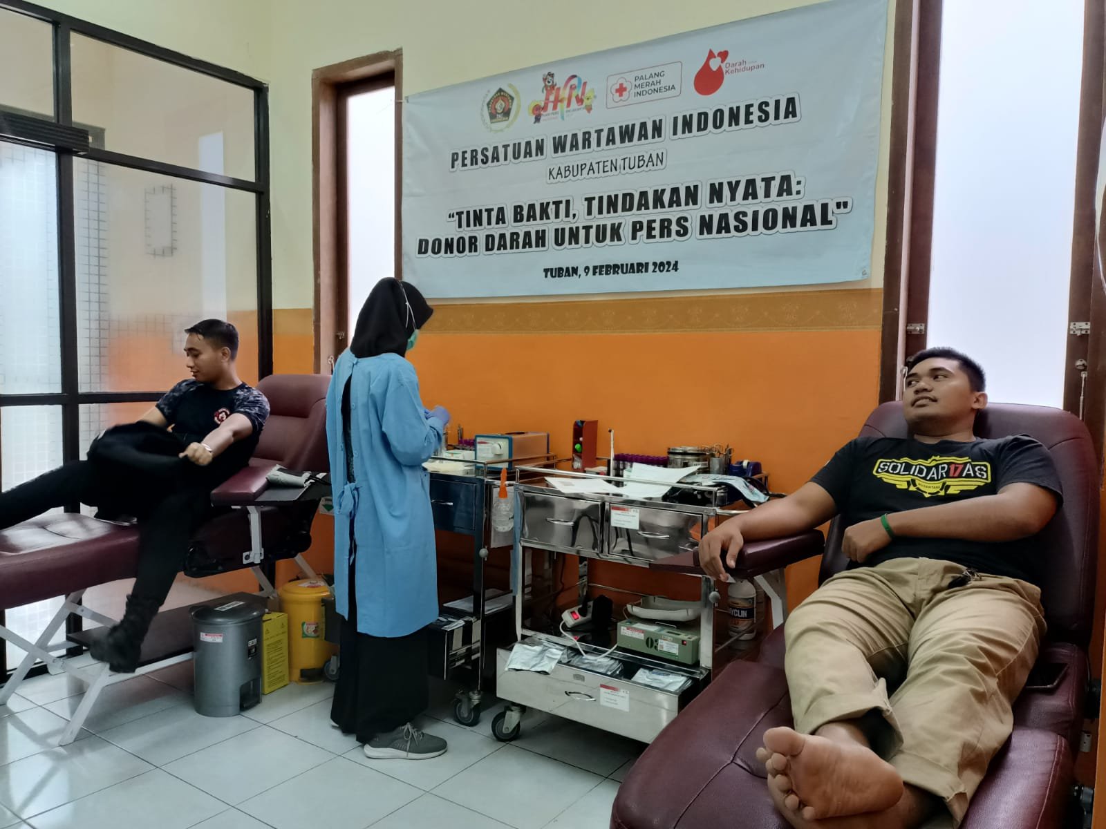 PWI Tuban Suplai 50 Kantong Darah di HPN ke-78 Tahun
