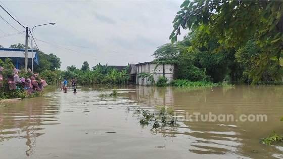 Akses Warga di Tuban Tersendat Karena Banjir, Susah Cari Lauk Berbuka Puasa 