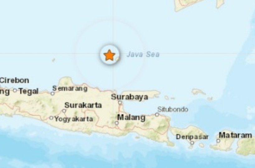 Gempa Magnitudo 3,1 Guncang Timur Laut Tuban