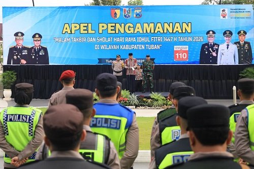 Jelang Idul Fitri 1447 H, Polres Tuban Gelar Apel Kesiapan Pengamanan